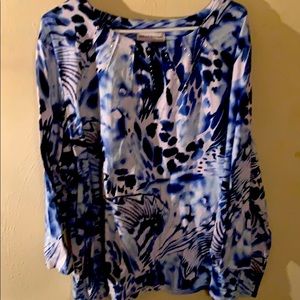 Pretty blue an silver Blouse